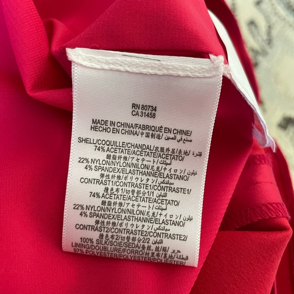 BCBGMaxAzria Jonesy Dress. Ruby Red Size 8 One Shoulder Cocktail Dress. NWOT. - Picture 7 of 7